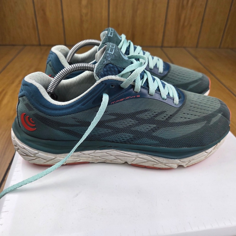 Topo Athletic Magnifly 3 Womens 8 Running Shoes Emerald Sky Zero Drop Sneaker